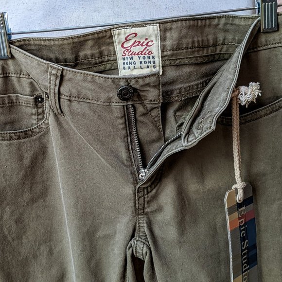 NWT Epic Studio olive color ladies pants - Picture 11 of 16